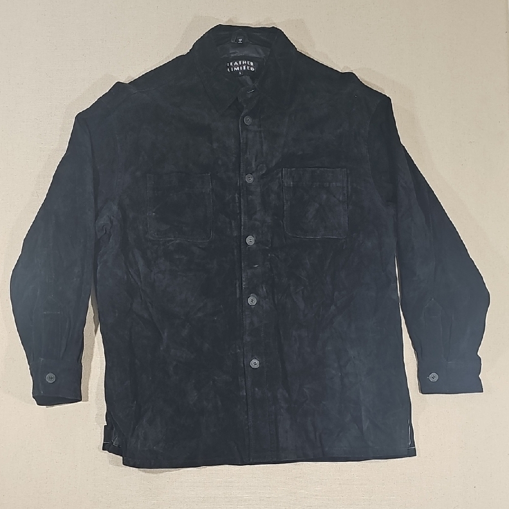 Limited Leather Suede Shirt Jacket Mens Large